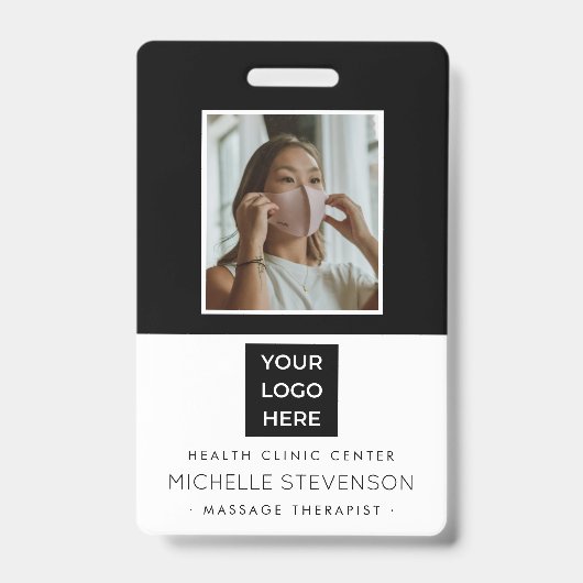 Stijlvolle foto medewerker badge (Voorzijde)