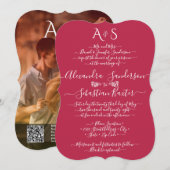 Stijlvolle foto met briefing minimalistische magen kaart (Voorkant / Achterkant)