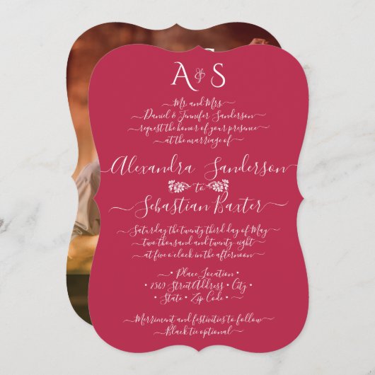 Stijlvolle foto met briefing minimalistische magen kaart