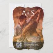 Stijlvolle foto met briefing minimalistische magen kaart (Achterkant)