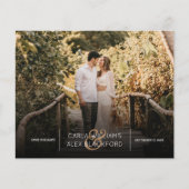 Stijlvolle foto moderne weddenschap sparen de datu (Voorkant)