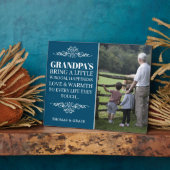 Stijlvolle foto opa prijsopgave fotoplaat (Zijkant)