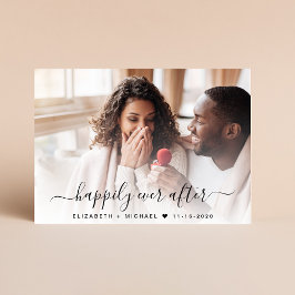 Stijlvolle foto QR Code Cream Bruiloft Save The Date