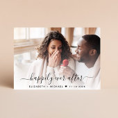 Stijlvolle foto QR Code Cream Bruiloft Save The Date