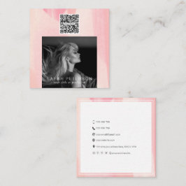 Stijlvolle foto QR-codemodellen dansers persoonlij Vierkante Visitekaartje