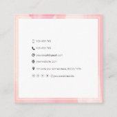 Stijlvolle foto QR-codemodellen dansers persoonlij Vierkante Visitekaartje (Achterkant)