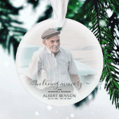 Stijlvolle foto ter nagedachtenis Kerstmis Ornament