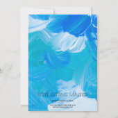 Stijlvolle foto Weddenblauw sparen de datum Save The Date (Achterkant)