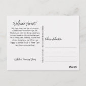 Stijlvolle fotocollage geboorte aankondiging briefkaart (Achterkant)