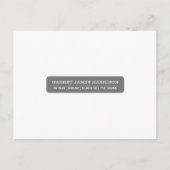 Stijlvolle fotocollage geboorte aankondiging briefkaart (Voorkant)