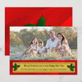 Stijlvolle fotokaart voor vakanties kaart (Voorkant / Achterkant)