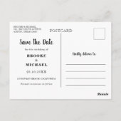 Stijlvolle fotokalender Sla de datumkaart op Briefkaart (Achterkant)