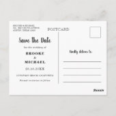 Stijlvolle fotokalender Sla de datumkaart op Briefkaart (Achterkant)