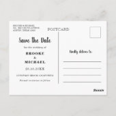 Stijlvolle fotokalender Sla de datumkaart op Briefkaart (Achterkant)