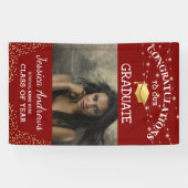 Stijlvolle fotoklasse van Afstuderen deur 2025 Spandoek (Horizontaal)