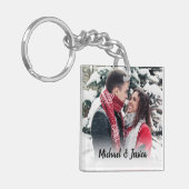 Stijlvolle fotoparen sleutelhanger (Voorkant Links)