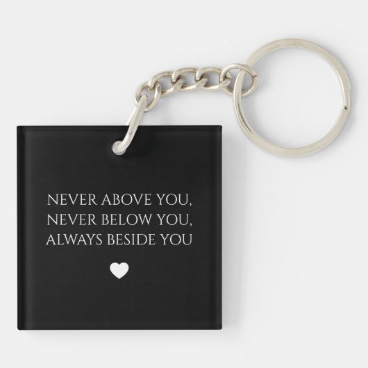 Stijlvolle fotoparen sleutelhanger (Achterkant)