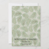 Stijlvolle foto's wedden Tropisch sparen de datum Save The Date (Achterkant)