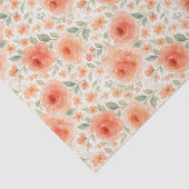 Stijlvolle Franse Shabby Chic Floral Art Pattern Tissuepapier (Detail)