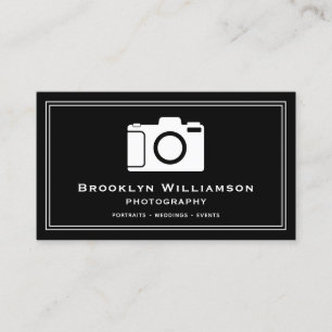Stijlvolle Freelance Fotograaf Fotografie Camera Visitekaartje