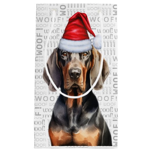 Stijlvolle Funny Tan en Black Coonho Kerstmis Klein Cadeauzakje (Voorkant)