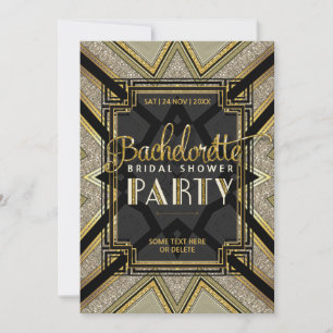 Stijlvolle Gatsby Girls Bachelorette Vrijgezellenf Kaart