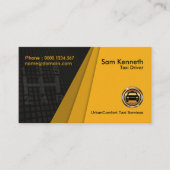 Stijlvolle gearshift Yellow Trapezium Fan Layers T Visitekaartje (Voorkant)