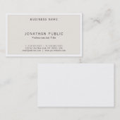 Stijlvolle, geavanceerde minimale Sjabloon bovenaa Visitekaartje (Voorkant / Achterkant)