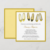 Stijlvolle geballetschetsen Bridal Shower-uitnodig Kaart (Voorkant / Achterkant)