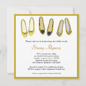 Stijlvolle geballetschetsen Bridal Shower-uitnodig Kaart (Voorkant)