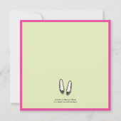 Stijlvolle geballetschetsen Bridal Shower-uitnodig Kaart (Achterkant)