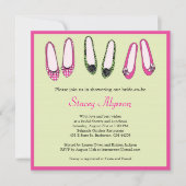 Stijlvolle geballetschetsen Bridal Shower-uitnodig Kaart (Voorkant)