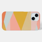 Stijlvolle geblazen geometrische kleurenblokvormen Case-Mate iPhone case (Achterkant (horizontaal))