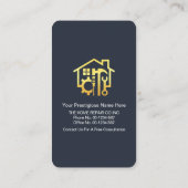 Stijlvolle gebouw dak raam gebouw visitekaartje (Achterkant)