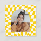 Stijlvolle, gecontroleerde sociale media of Afstud Vierkante Visitekaartje (Voorkant)