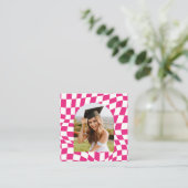 Stijlvolle, gecontroleerde sociale media of Afstud Vierkante Visitekaartje (Staand voorkant)