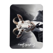 Stijlvolle geitenadvocaat look zwart stropdas hoor magneet (Verticaal)