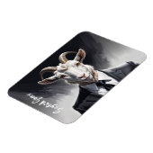 Stijlvolle geitenadvocaat look zwart stropdas hoor magneet (Linkerzijde)