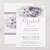 Stijlvolle, gekleurde bloemen Bridal Shower-uitnod Kaart (Voorkant / Achterkant)