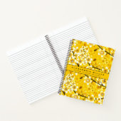 Stijlvolle gele bloesbloemen notitieboek (Binnen)