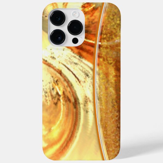 Stijlvolle gele natuurlijke aardetinten Abstract Case-Mate iPhone Case (Achterkant)