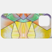 Stijlvolle gele roze marmeren moderne esthetiek Case-Mate iPhone case (Achterkant (horizontaal))