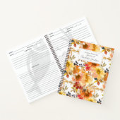 Stijlvolle gele Waterverf - Aangepast recept Notitieboek (Binnen)