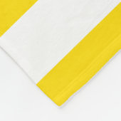 Stijlvolle gelige witte streped Sjabloon groot Fleece Deken (Hoek)