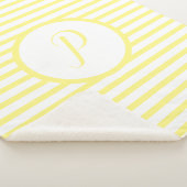 Stijlvolle gelstrips P Monogram Drow Blanket Sherpa Deken (3/4)