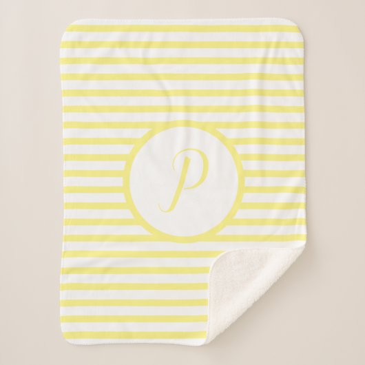 Stijlvolle gelstrips P Monogram Drow Blanket Sherpa Deken (Voorkant)