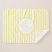 Stijlvolle gelstrips P Monogram Drow Blanket Sherpa Deken (Voorkant (horizontaal))