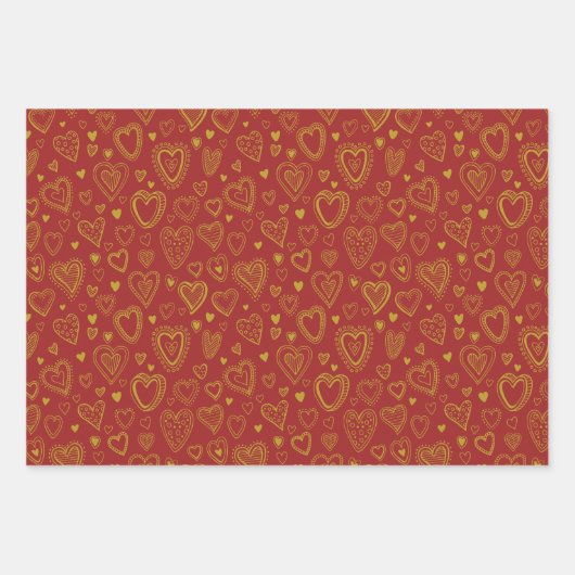 Stijlvolle gemengde Valentijnsdag Inpakpapier Vel (Voorkant 2)