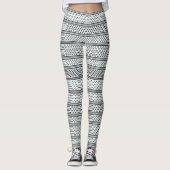 Stijlvolle Geo Line Art Leggings (Voorkant)
