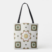 Stijlvolle geometrisch over het gehele patroon tote bag (Achterkant)